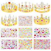 NIUBIER Gold Paper Crowns set for kids' parties
