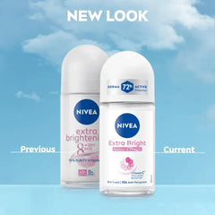 NIVEA Extra Bright vitamin C boosts underarm brightness.