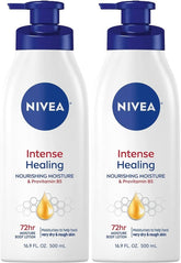 NIVEA Intense Healing Lotion pack-2 delivering long-lasting moisture.