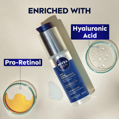 NIVEA MEN Age Defense serum texture swatch illustrating rich hydration