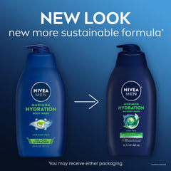 Close-up of bottle label highlighting naturally derived ingredients.