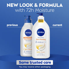 NIVEA Sheer Hydration Q10 and Vitamin C close-up shows skin nourishment.