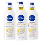 NIVEA Sheer Hydration Skin Firming Lotion bottle pump for easy daily moisture