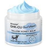 Nivexis copper peptides GHK-Cu balm in a jar providing deep hydration for radiant skin