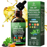 Nivltpure oil of oregano bottle with dropper for easy daily dosing and potential immune support