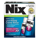 Nix Creme Rinse bottle pour enabling quick lice treatment at home