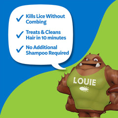 Nix Ultra All-in-One Shampoo applied to hair in a simple cleansing step