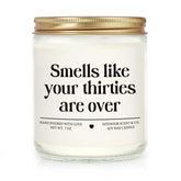 Niyewsor 40th birthday candle with funny sayings for celebrations.