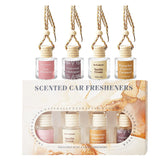 NIZENTA car air freshener glass bottle highlights premium design for long-lasting fragrance in cars.