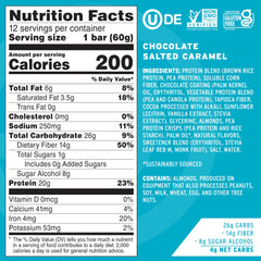 No Cow High Protein Bars ingredients close-up showing plant-based protein and fiber benefits