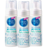No-Rinse Foaming Body Wash bottle, pour for quick bedside cleansing without water