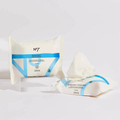 No7 wipes remove waterproof mascara without rubbing, keeping skin comfortable.