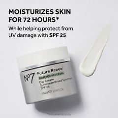 No7 Future Renew Night Cream jar hydrates and supports even tone overnight.