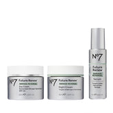 No7 Future Renew Serum bottle for daily use, brightening and revitalizing skin.