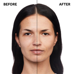 No7 Protect and Perfect foundation swatch illustrating creamy formula blending into skin.
