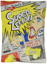 Nobel Lemon Extreme Sour Candy with outer powder for an intense first bite.