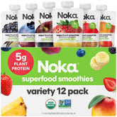 NOKA smoothie pouch Strawberry Pineapple shows a convenient, portable fruit snack for on-the-go lives