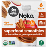 NOKA Superfood smoothie pouch for on-the-go snacks with plant protein.