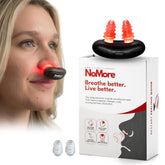 NoMore Original Nose Device with 660nm LED targets nasal comfort inside the nose.