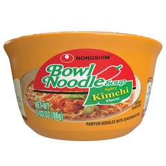 Nongshim Kimchi Bowl front view for a quick flavorful meal