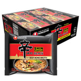 Nongshim Shin Ramyun Black pack of 16 front view pantry staple for quick satisfying meals