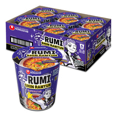 Nongshim Shin Ramyun Superstar spicy-smoky broth close-up for bold, ready-to-eat lunch