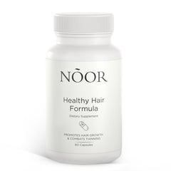 NOOR HAIR Healthy Hair bottle front supports fuller, healthier-looking hair.