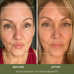 Noor Hair WonderLift cream on hand demonstrates quick absorption.