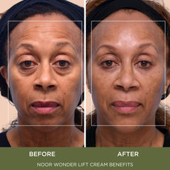 Noor Hair WonderLift cream texture close-up showing light, non-greasy finish.
