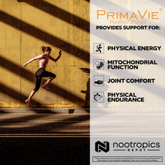 PrimaVie Shilajit capsule label closeup emphasizing purification and Himalayan origin