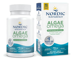 Nordic Naturals Algae Omega bottle with vegan EPA/DHA support