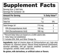 Nordic Naturals Algae Omega soft gels for daily plant-based omega-3 intake