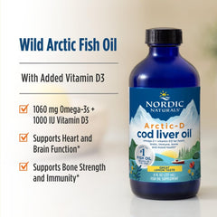 Label highlights 1060 mg omega-3s and 1000 IU vitamin D3 for daily use