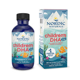 Nordic Naturals Children’s DHA Xtra Berry Punch bottle pour for kid-friendly omega-3 intake