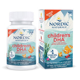 Nordic Naturals Children’s DHA strawberry bottle showing kid-friendly omega-3 soft gels