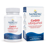 Nordic Naturals CoQ10 ubiquinol mini soft gels bottle front for daily energy support.