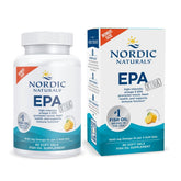Nordic Naturals EPA Xtra Lemon bottle on kitchen counter supports daily omega-3 intake