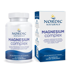 Nordic Naturals Magnesium Complex bottle front for daily magnesium support.