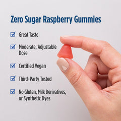 Nordic Naturals Raspberry gummies texture close-up