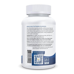 Nordic Naturals men's multivitamin gummies label shows non-GMO and vegetarian credentials