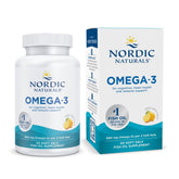 Nordic Naturals Omega-3 lemon bottle front for daily heart and brain health.