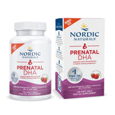 Nordic Naturals Prenatal DHA strawberry bottle supports daily omega-3 intake