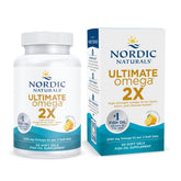 Nordic Naturals Ultimate Omega 2X lemon bottle for daily omega-3 support.