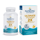 Nordic Naturals Ultimate Omega 2X lemon bottle shows high-potency omega-3 support