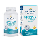 Nordic Naturals Ultimate Omega lemon bottle on a shelf for easy daily omega-3.