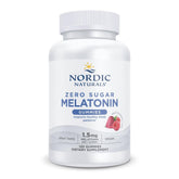 Nordic Naturals Zero Sugar Melatonin Gummies Raspberry bottle supports restful sleep