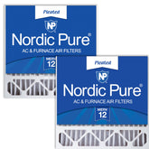 Nordic Pure 20x20x5 filter-pack front view for easy replacement in compatible systems