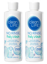 No-Rinse bottle pour for rinse-free cleansing.