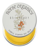 Norse Organics Pimple Stopper Day Balm jar for daytime acne care.