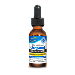North American Herb & Spice Oreganol P73 bottle with wild oregano oil for daily use.